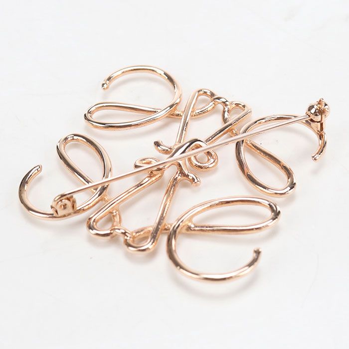 Loewe Anagram Brooch Metal — view 3