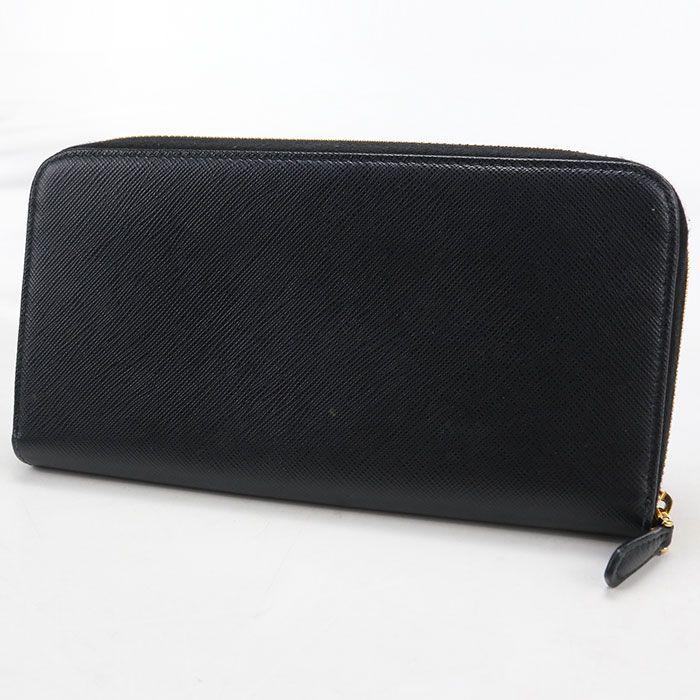 Prada Saffiano Leather Wallet Zip Around — view 2