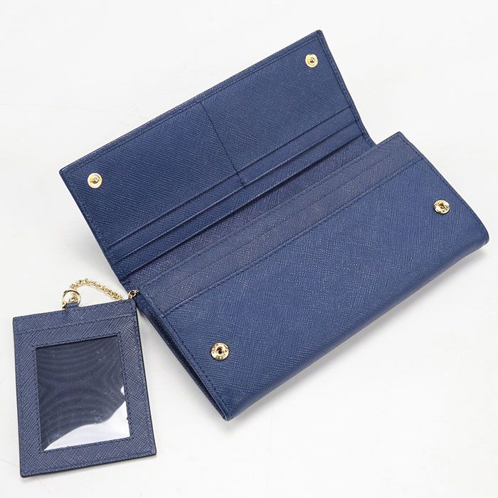 Prada Saffiano Triangle Wallet Bifold Leather — view 6