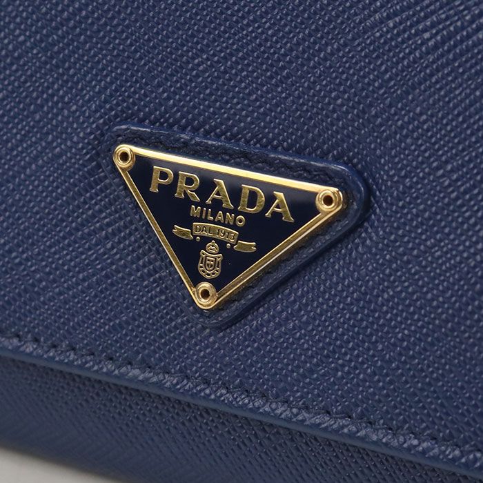 Prada Saffiano Triangle Wallet Bifold Leather — view 4