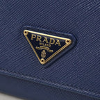 Prada Saffiano Triangle Wallet Bifold Leather — view 4