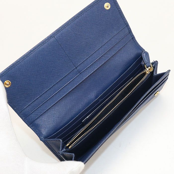 Prada Saffiano Triangle Wallet Bifold Leather — view 3