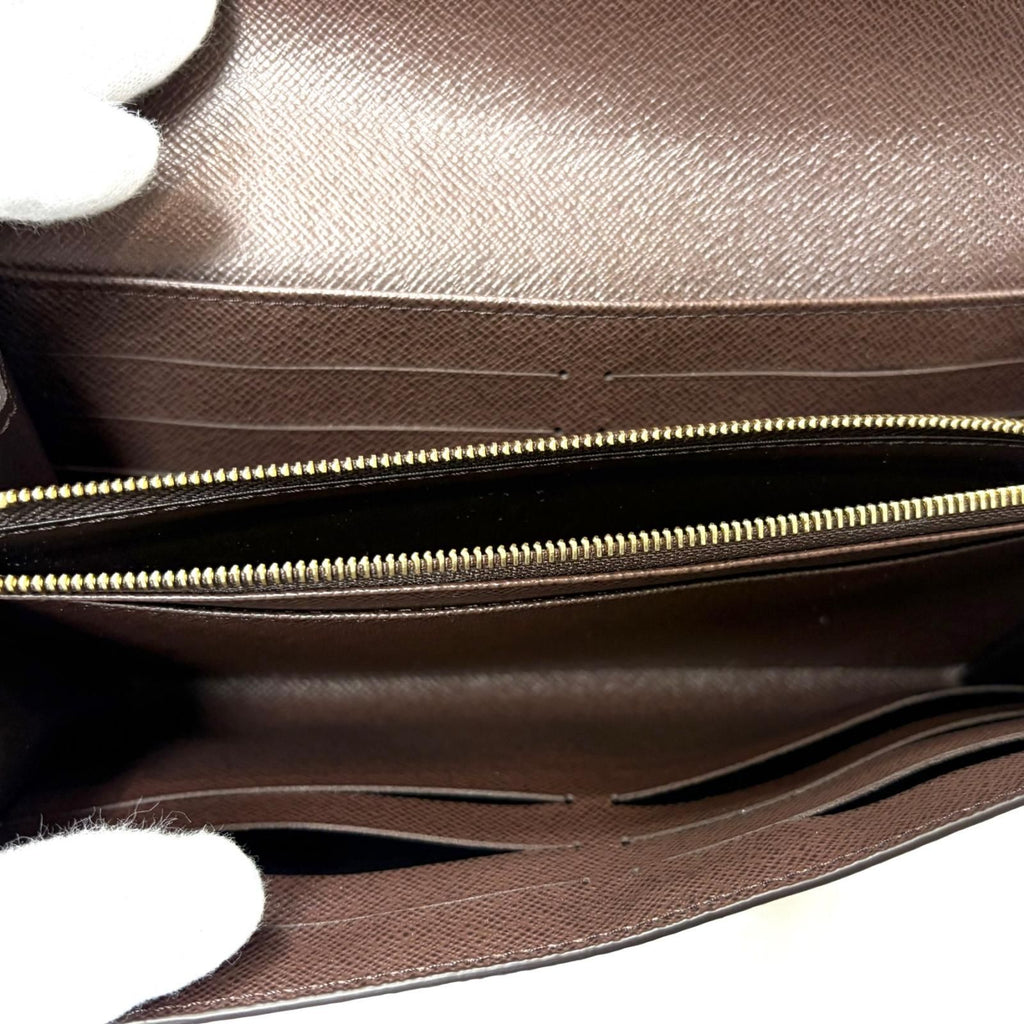 Louis Vuitton Portefeuille Sarah Damier Wallet Canvas Brown — view 5