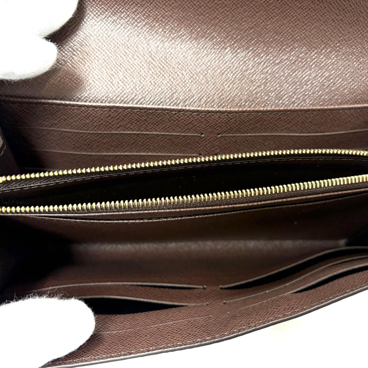 Louis Vuitton Portefeuille Sarah Damier Wallet Canvas Brown — view 5