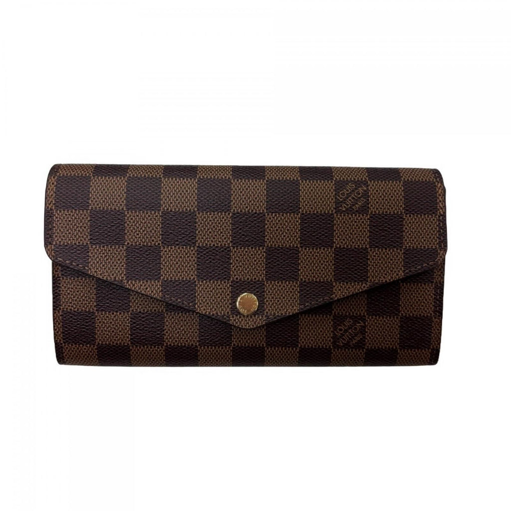 Louis Vuitton Portefeuille Sarah Damier Wallet Canvas Brown
