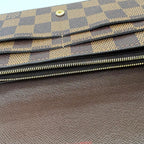 Louis Vuitton Portefeuille Sarah Damier Wallet Canvas Brown — view 6