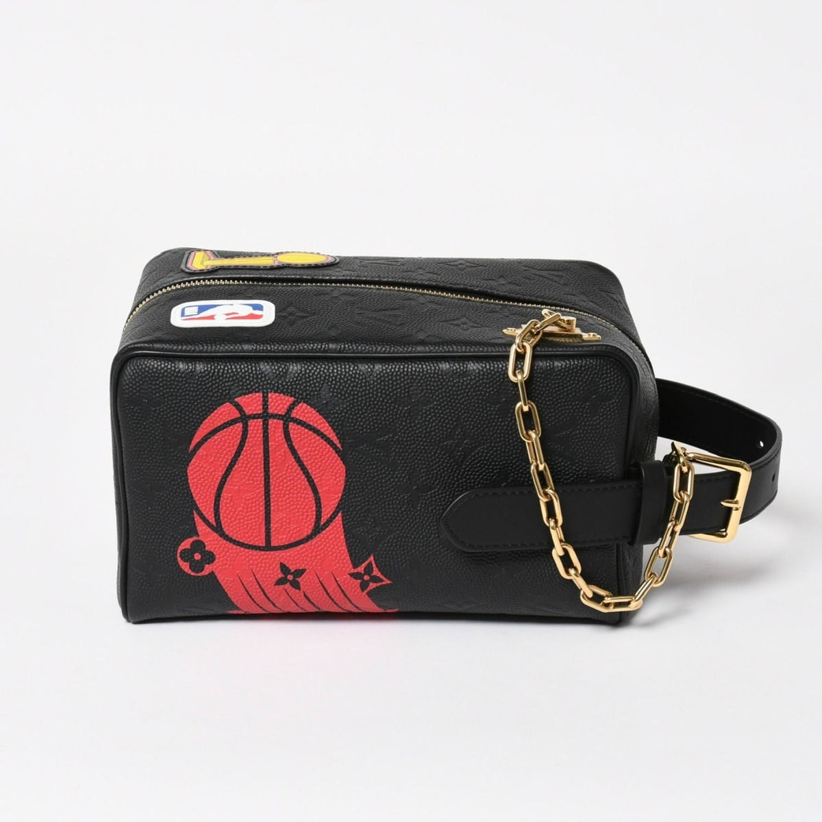 Louis Vuitton NBA Monogram Cloakroom Drop Kit Black Handbag — view 3