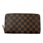 Louis Vuitton Zippy Organizer Damier Wallet Canvas Brown