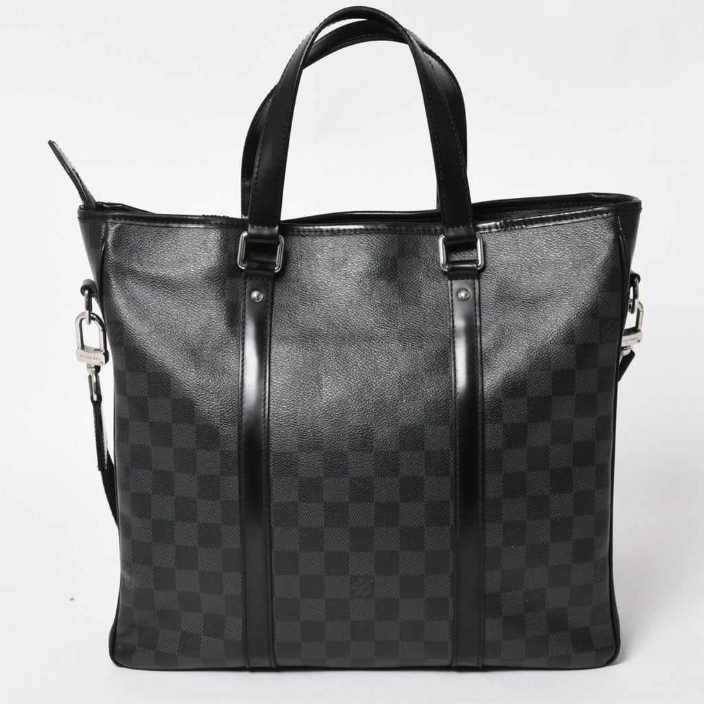 Louis Vuitton Tadao Shoulder Bag 2-Way Damier Graphite Black Silver — view 2