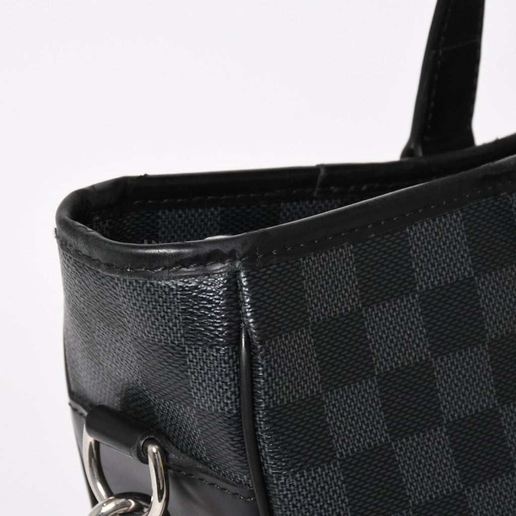 Louis Vuitton Tadao Shoulder Bag 2-Way Damier Graphite Black Silver — view 5