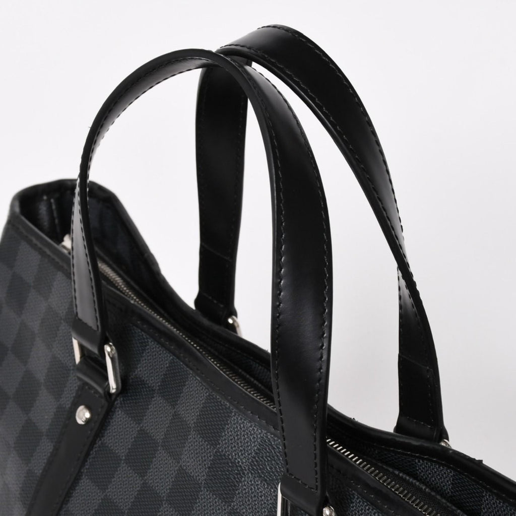 Louis Vuitton Tadao Shoulder Bag 2-Way Damier Graphite Black Silver — view 7