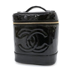 Chanel Patent Vanity Bag Black