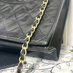 Chanel Vintage Quilted CC Logo Bag Black — view 6