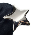 Chanel 26S Sterling CC Logo Ring Star Shape Metal Silver — view 6