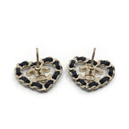 Chanel 25B Earrings Leather Chain Gold Black CC Logo Metal — view 2