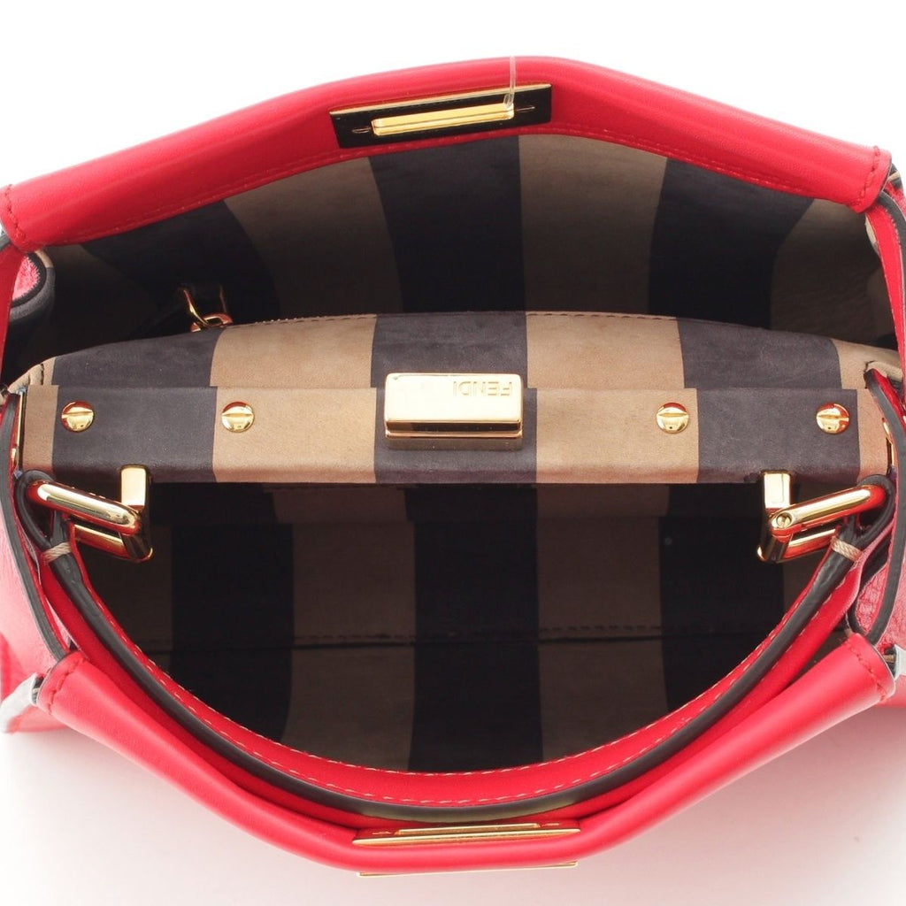 Fendi Mini Peekaboo Leather 2-Way Handbag — view 6