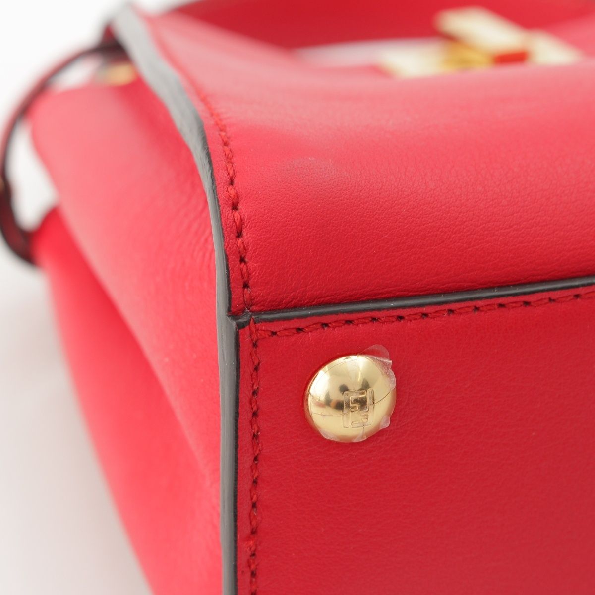 Fendi Mini Peekaboo Leather 2-Way Handbag — view 8