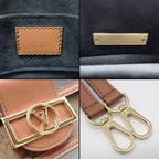 Louis Vuitton Shoulder Bag Dauphine Brown Monogram Reverse Canvas Gold — view 7