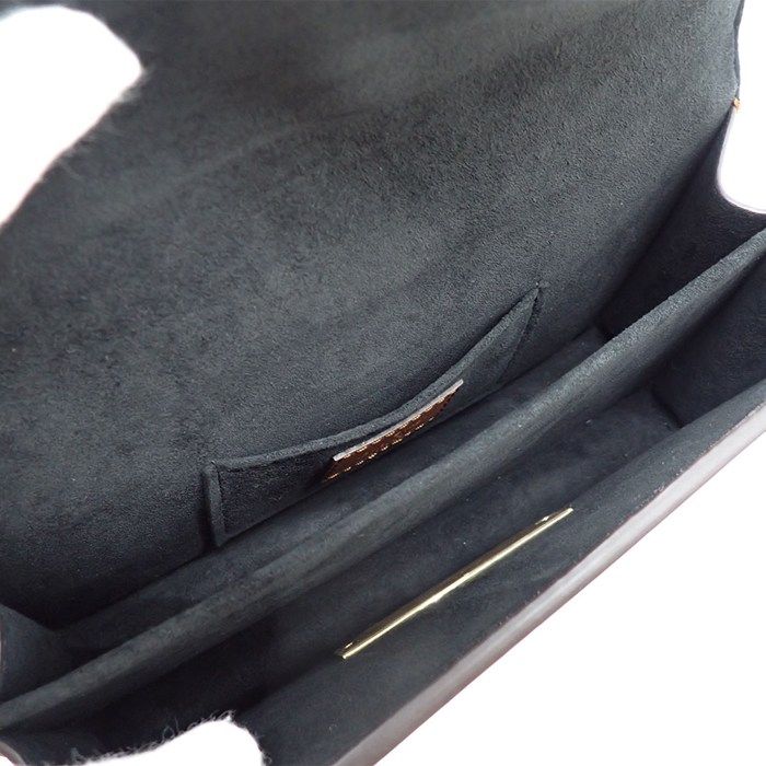 Louis Vuitton Shoulder Bag Dauphine Brown Monogram Reverse Canvas Gold — view 6