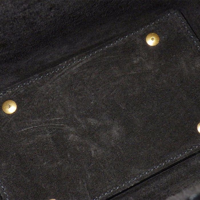 Saint Laurent Shoulder Bag le 37 Mini Black Shiny Leather Gold — view 8