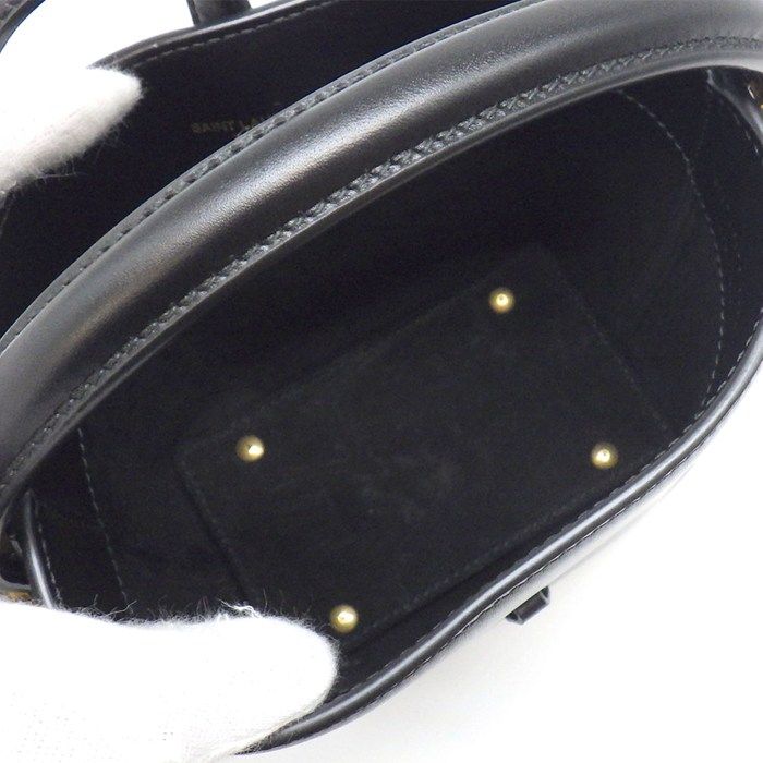 Saint Laurent Shoulder Bag le 37 Mini Black Shiny Leather Gold — view 5