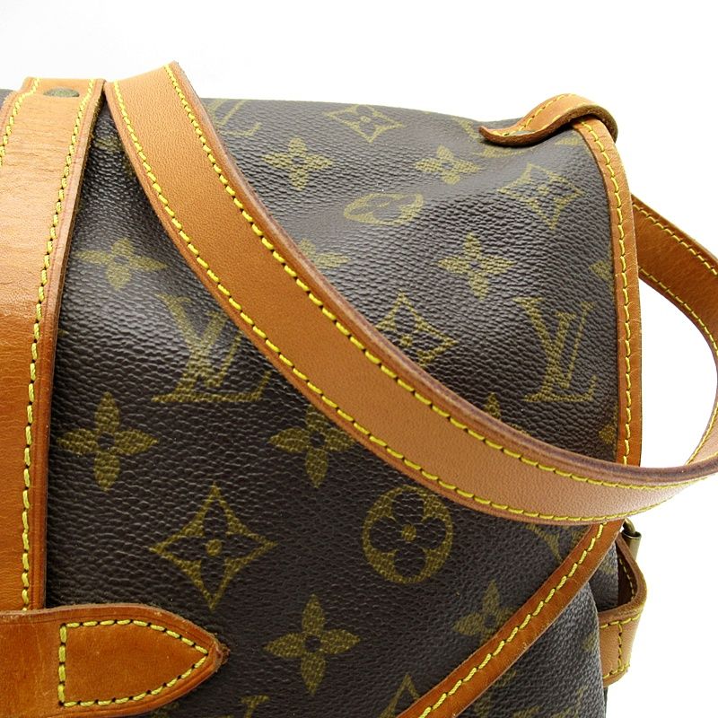 Louis Vuitton Saumur 30 Monogram Shoulder Bag Brown — view 2