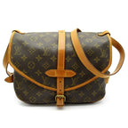 Louis Vuitton Saumur 30 Monogram Shoulder Bag Brown