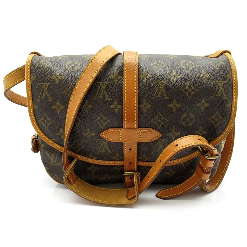 Louis Vuitton Saumur 30 Monogram Shoulder Bag Brown — view 4