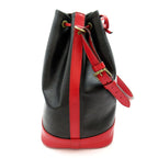 Louis Vuitton Noe Bicolor Epi Shoulder Bag Noir Castilian Red Medium — view 5