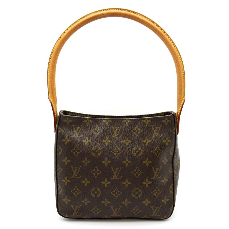 Louis Vuitton Looping MM Monogram Shoulder Bag Brown