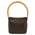 Louis Vuitton Looping MM Monogram Shoulder Bag Brown