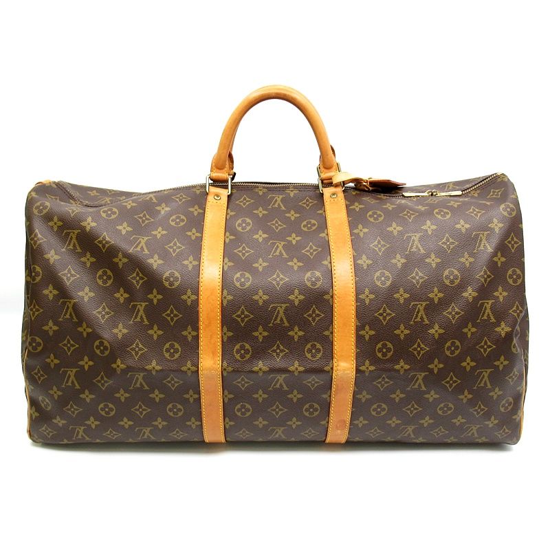 Louis Vuitton Keepall 60 Monogram Boston Bag Brown — view 4