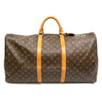 Louis Vuitton Keepall 60 Monogram Boston Bag Brown — view 4