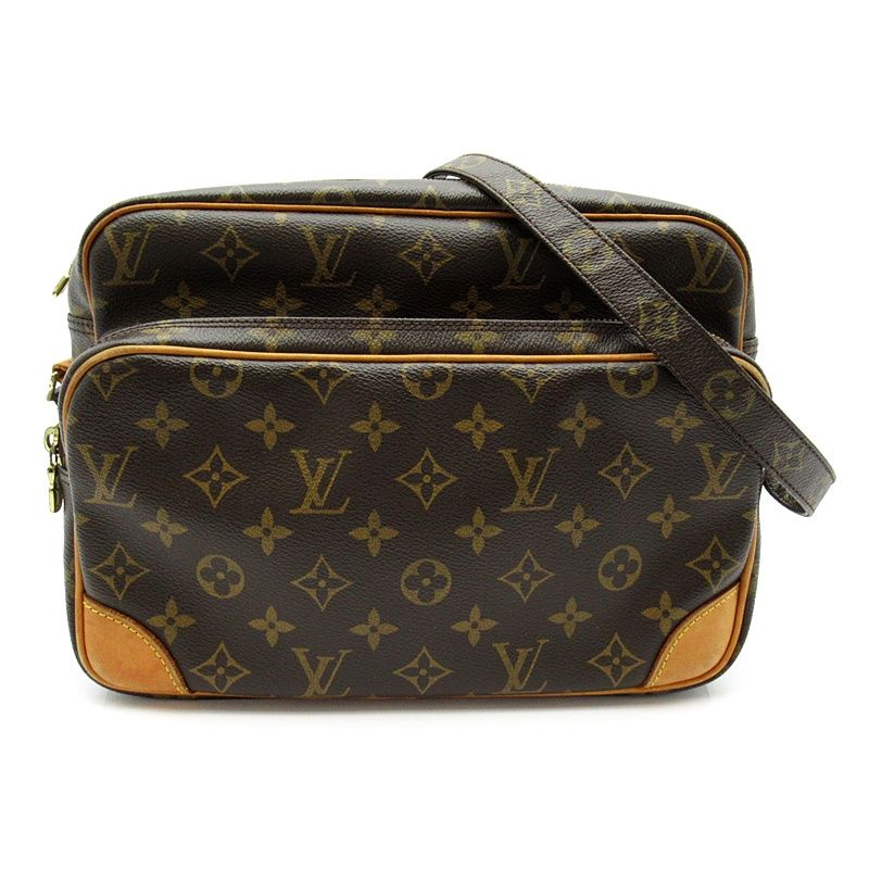 Louis Vuitton Nile Monogram Shoulder Bag Brown