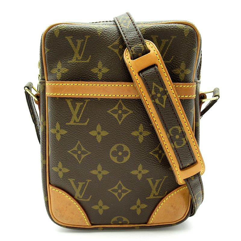 Louis Vuitton Danube Monogram Shoulder Bag Brown