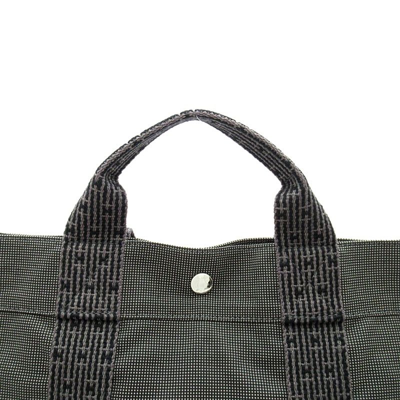 Hermes Herline a Dos MM Canvas Tote Bag Gray — view 2