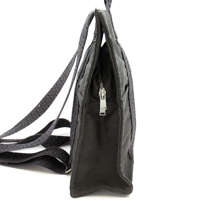 Hermes Herline a Dos MM Canvas Tote Bag Gray — view 5
