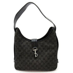 Gucci Jackie GG Canvas Leather Shoulder Bag