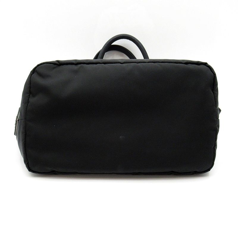 Prada Reversible Handbag Nylon Black Navy — view 6