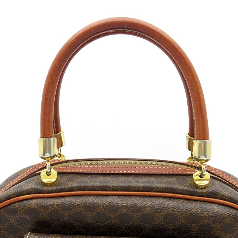 Celine Macadam Handbag Leather Brown — view 2