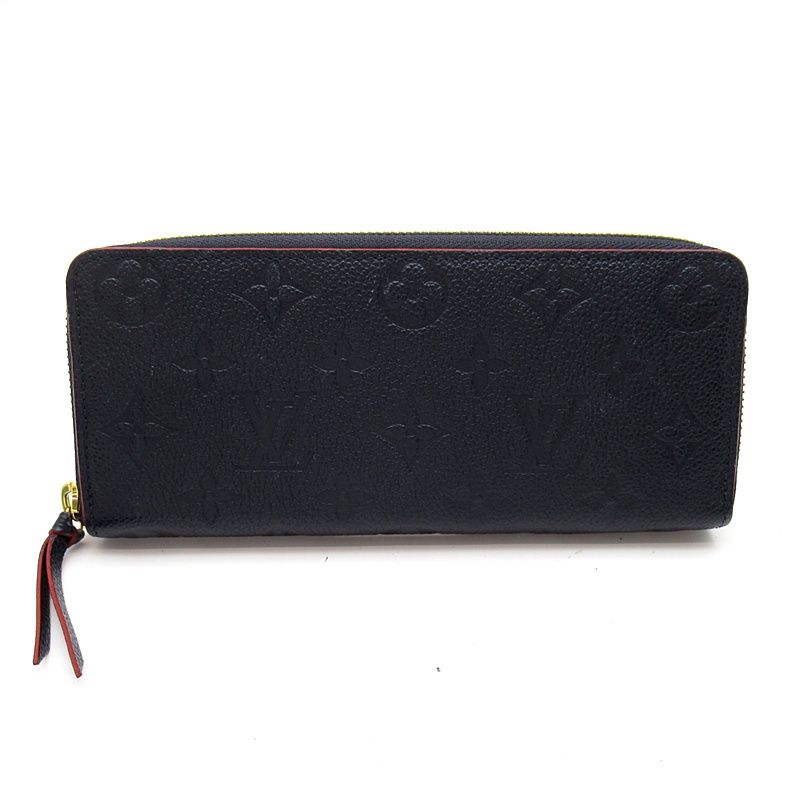 Louis Vuitton Portefeuille Clemence Monogram Empreinte Marine Rouge Wallet