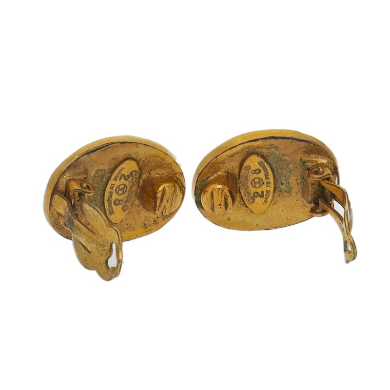 Chanel CC Logo Earrings — view 2