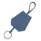 Hermes Years Leather Key Clochette Bag Charm Blue — view 5