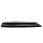 Prada Saffiano Leather Stripe Logo Business Card Case Black — view 5