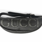 Gucci Leather GG Supreme Logo Belt Bag Waist Pouch Black — view 6