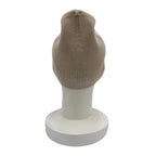Chanel Cashmere 100% Logo Ribbed Knit Cap Beanie Beige Hat — view 3