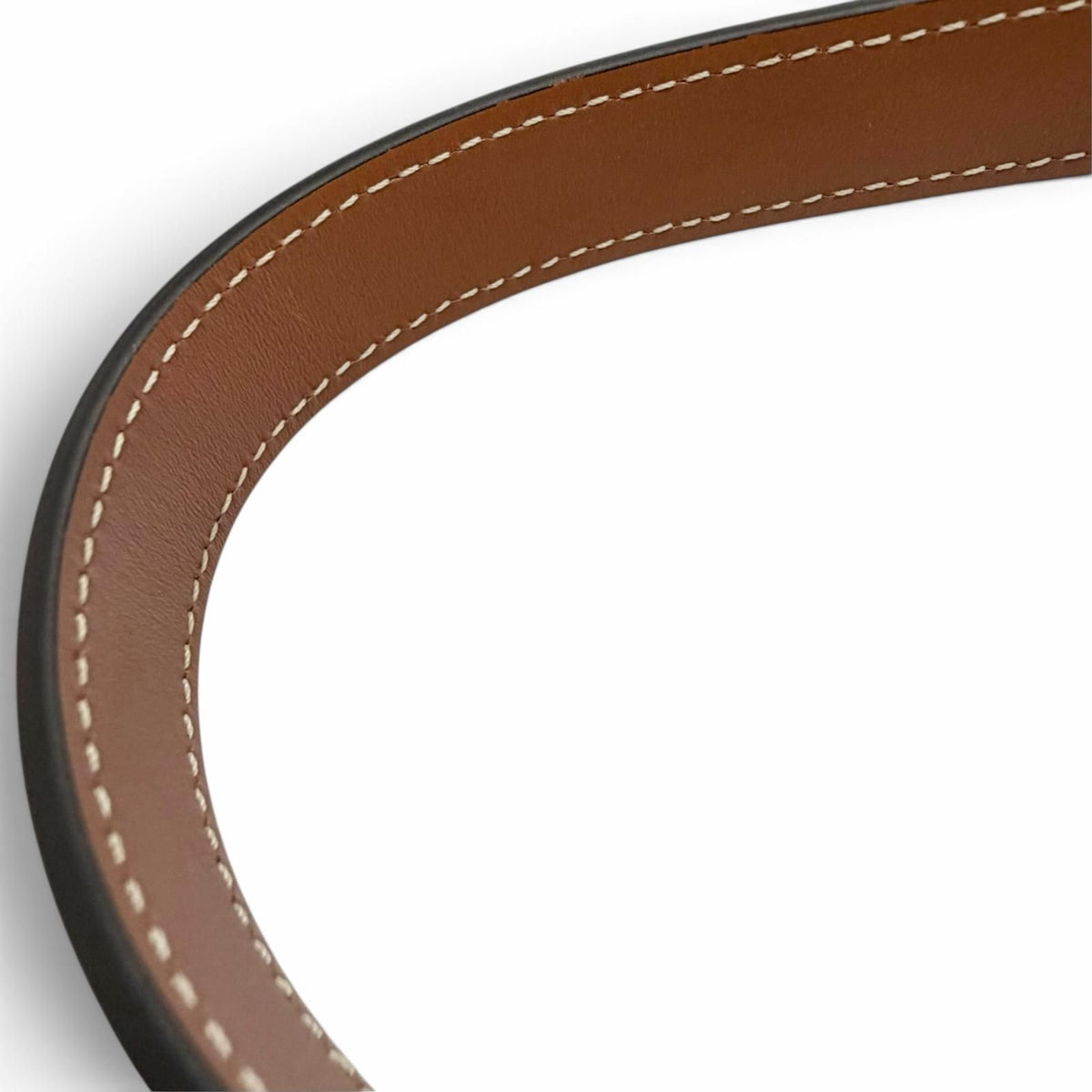 Celine Teen Canvas Leather Triomphe Drawstring Handbag Brown Beige — view 8