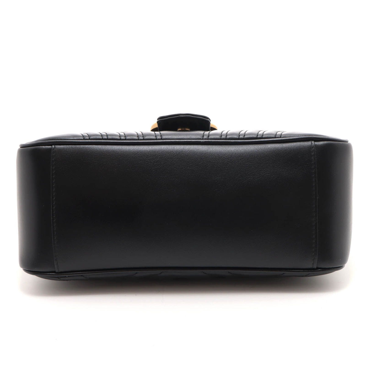 Gucci GG Marmont Small Top Handle Bag Black Leather Handbag — view 3