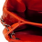 Chanel Shoulder Bag Quilted Lambskin Red Silver — view 7