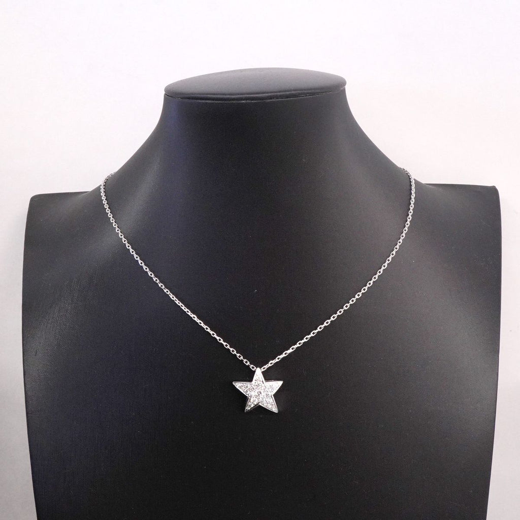 Chanel Necklace Comet Star Large 18k White Gold Diamond — view 6